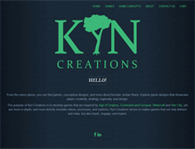 Tablet Screenshot of kyncreations.com